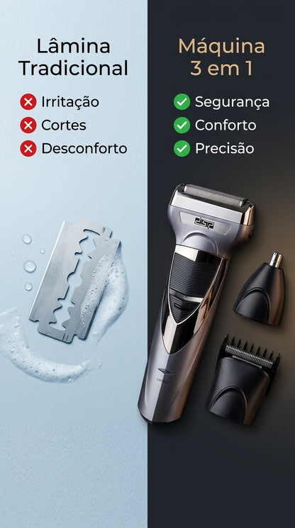 Barbeador 3 em 1